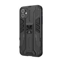 iPhone11 Stötsäkert skal, Dubbelskiktat Skyddande Skal med 360 graders Roterbar Bas, Robust Helkroppsskydd, Linsskydd, För