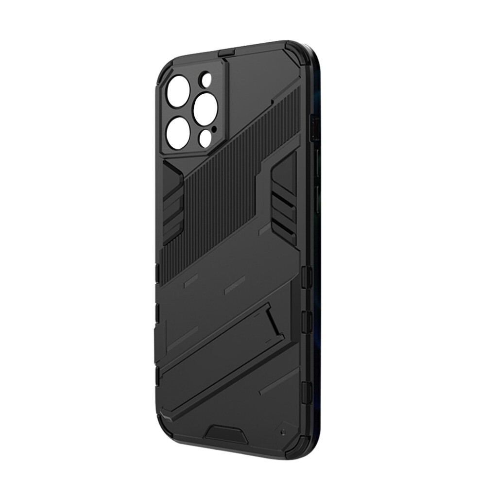 Ultra-Thin Shell Armor-Type Case For Ip14, Precise Camera Hole Position Shock-Absorption Tpu Bumper Compatible Phone Case With Invisible Stand 9176269914189