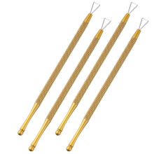 4pcs Stainless Steel Cuticle Pusher Double Head Nail Art Tool for Gel Polish Removal