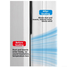 Door Weather Stripping Waterproof Silicone Seal Strip Flexible TShape Noise Reduction Easy Install