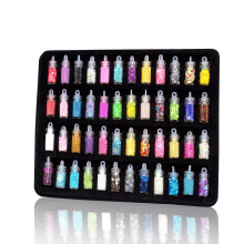Holographic Iridescent Glitter Mix 48 Colors Hexagon Cuts for Nails Face Body Hair Resin Crafts