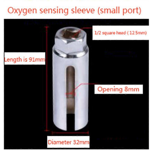 (1)Oxygen Sensor Sleeve Japanese Oxygen Sensor Sleeve Removal Wrench Size Opening Sensor Removal Car Repair Tool 1