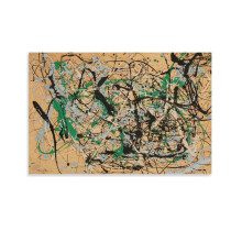 Toile imprimée abstraite de Jackson Pollock, 50 x 75 cm (20 x 30 pouces), décoration murale pour salon ou chambre, poster cadeau.