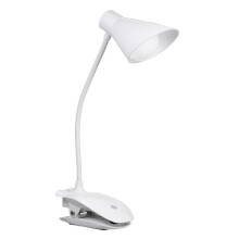 Lampe de bureau à pince, lampe de table rétro compacte, lampe de lecture/travail avec veilleuse pour la maison, le bureau ou le cabinet de travail,