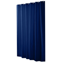 Rideau de douche PAVEOS en liquidation pour salle de bain, rideau de douche moderne pour l'hiver, 180 x 180 cm, bleu.