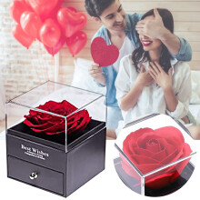 Coffret de roses Federra Day, cadeau pour la fête des mères, coffret de fleurs artificielles faites à la main, conservation