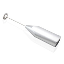 Mini mixeur portable pour boissons, machine à cappuccino, mousseur à lait et à café - Argent