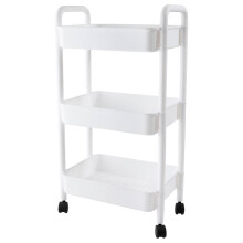 Chariot utilitaire roulant à plusieurs niveaux avec poignée, chariot de rangement multifonctionnel, étagère de rangement de bureau
