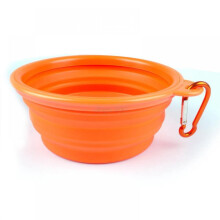Gamelle pliable pour chien et chat, idéale pour les voyages.