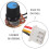 10 Stück variable Widerstände, lineare, einstellbare Drehpotentiometer mit Anschlusskabel 3