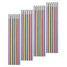 Crayons multifonctions robustes (24 pièces) avec gomme, pour dessin, bureau et étudiants, en bois.