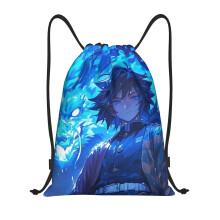 Demon Slayer Classic Turnbeutel, faltbar, Sport, Fitness, Turnbeutel, Unisex, Strand- und Reisetasche
