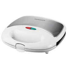 Appareil à sandwichs double compact antiadhésif Brentwood blanc