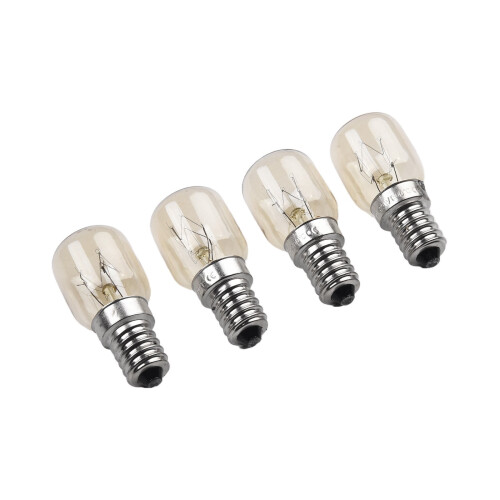 Λάμπα αλατιού Leke4PCS E14, σφαιρική λάμπα, 25W, αντικατάσταση φούρνου ψυγείου 240V 2