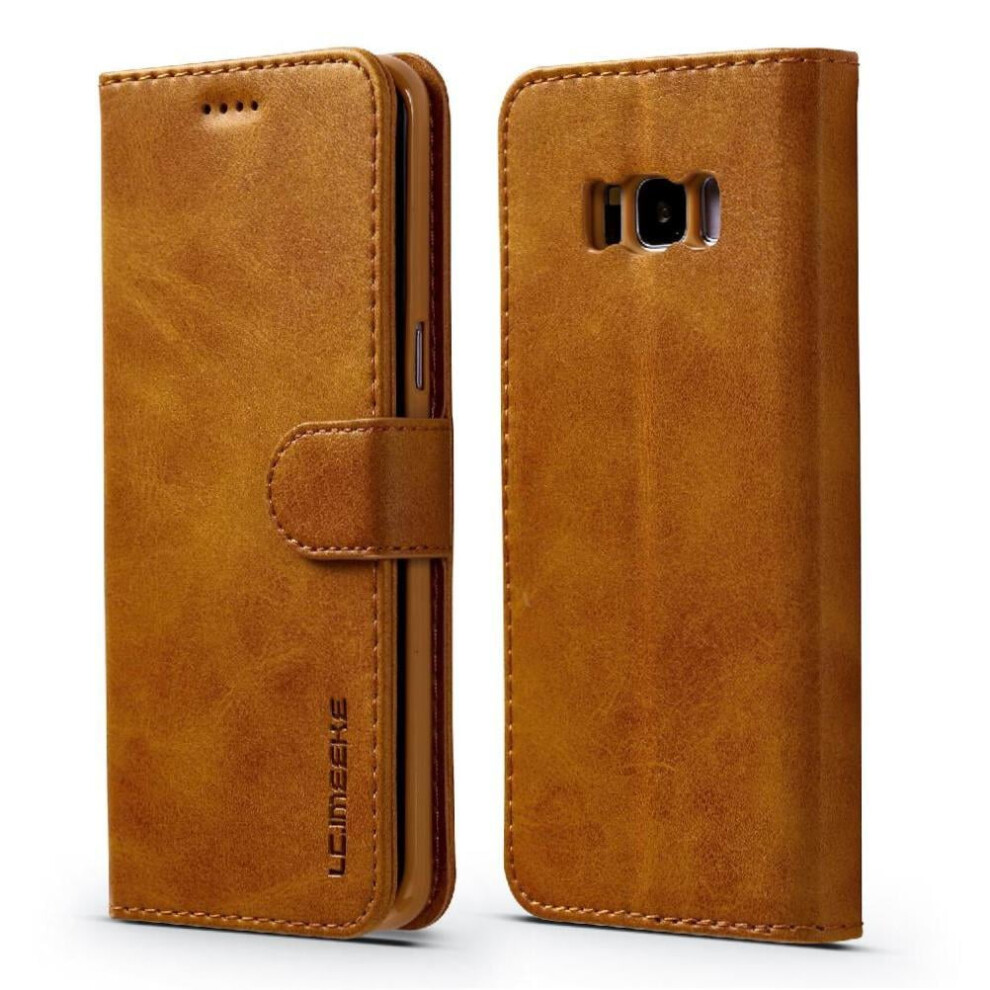 Case For Compatible With Samsung Galaxy S8 Plus Card Slots Wallet Calf Texture Horizontal Flip Leather Case With Holder 9773935904576