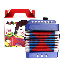 Bréagán Rithime Ceoil Oideachais Children7-Key2Bass Mini Accordion Beag