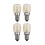 Λάμπα αλατιού Leke4PCS E14, σφαιρική λάμπα, 25W, αντικατάσταση φούρνου ψυγείου 240V 2