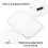 1pc Adjustable Dressing Mirror Car LED Makeup Mirror Vanity Mirror (White) 3