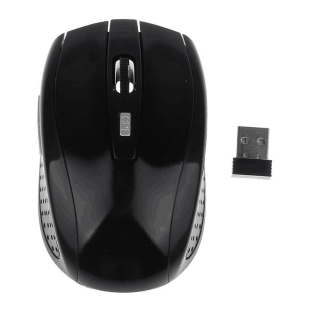 Computer Mouse Wireless, 2.4G Portable Silent Optical Usb Mouse Usb Mini Receiver, Ergonomic Quiet Click Computer Mouse For Laptop Pc Notebook Black/Silver/Blue 9773935017429