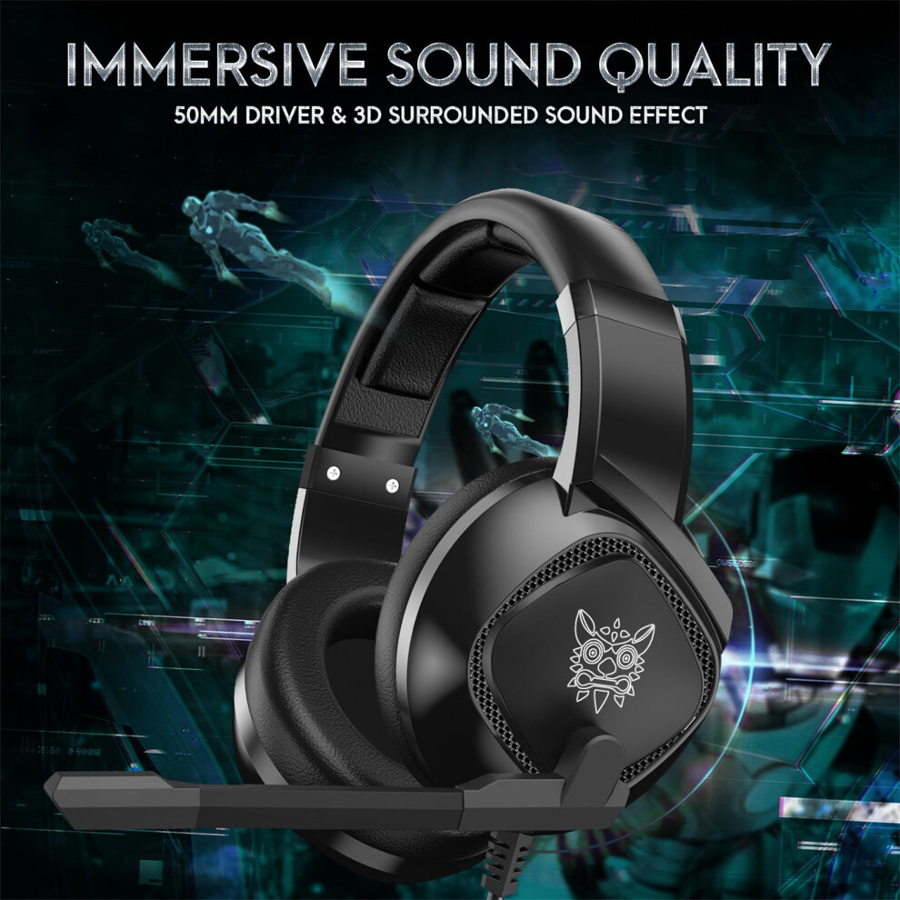 K19 Gaming Headsets Wired Headphones With Microphone Rgb Earphones 7.1 Surround Sound For Ps4 Xbox One Headset Gamer 9773935018655