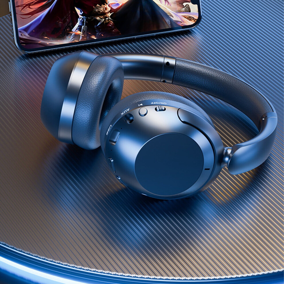 Jacenvly Wired & Wireless Over-Ear Headphones With Microphone, Hifi Stereo, Foldable Lightweight Headset Compatible With Cellphone & Pc 9773935018280