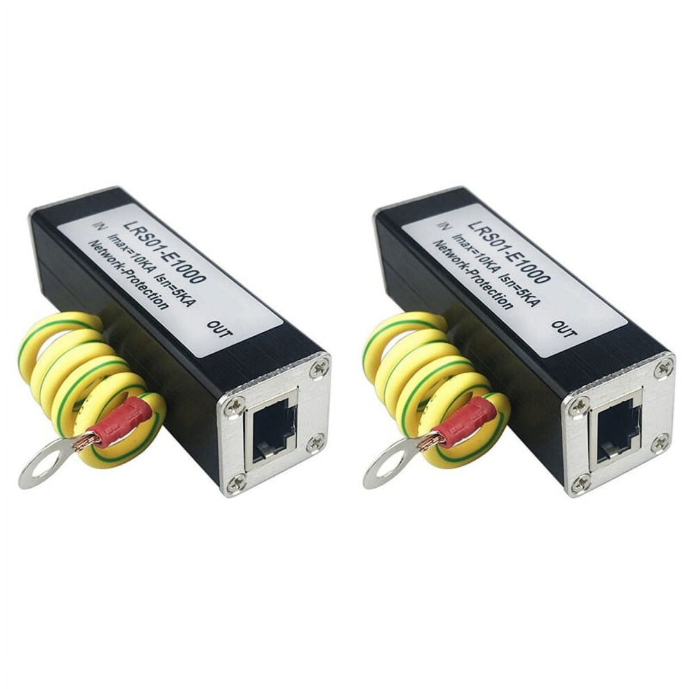 2X POE 1000M Network Protector POE 1000M Monitor Camera Surge Protector RJ45 Gigabit Ethernet Protection Device Arrester-image-OPC-PR95CJ8-NEW