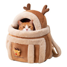 Dog Carrier with Breathable Travel Design and Windproof Comfort for Outdoor, Airplane, and Camping