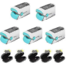 (5 blue) 5-Pack Fingertip Pulse Oximeter - Blood Oxygen/Heart Rate Monitor For Home Health Tracking_1