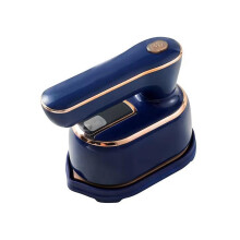 Mini Steam Iron with Foldable Rotating Handle, Portable Travel Garment Steamer for Home and Trip