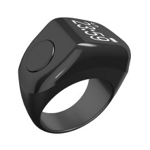 (Black) High Precise Rings Counter with Blood Oxygen Monitoring Accurate Counting For Fitness Enthusiasts And Spiritual Practice  White