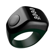 (Green) High Precise Rings Counter with Blood Oxygen Monitoring Accurate Counting For Fitness Enthusiasts And Spiritual Practice  White