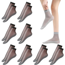Non-slip stockings with cotton soles