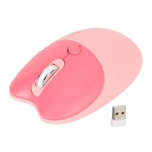 Schattige draadloze muis in de vorm van een hamster, plug & play, eenvoudige installatie, geruisloze klik voor stille werkplekken, stille draadloze