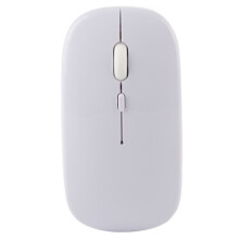 Draagbare, slanke, draadloze muis, oplaadbaar, dubbele modus, stille klik, Bluetooth 5.2 en USB-ontvanger, ergonomische computermuis voor laptop,
