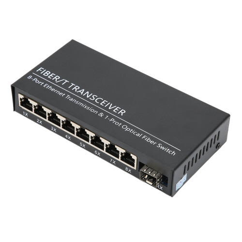 Μετατροπέας Gigabit διπλής οπτικής ίνας μονής λειτουργίας, θύρα RJ45 με αυτόματη 1