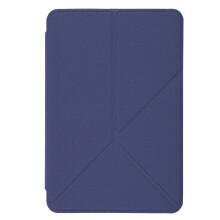 Vegan lederen e-readerhoes, slanke en lichte behuizing met ingebouwde standaard voor diverse leesposities.