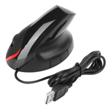 Stille klik verticale USB-muis met snoer, instelbare DPI en brede compatibiliteit voor een verbeterde gevoeligheidservaring.