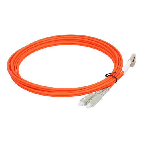 LC SC UPC Πολλαπλών Τρόπων Ινών Cable62.5/125LSZH Σκοινί Μπαλωμάτων με Θήκη για Πυρίμαχο Σήμα 1
