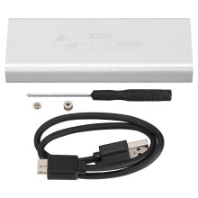 USB-betriebenes Mini-SSD-Gehäuse mit schlankem Design, Aluminium-Kühlkörper-Wärmeleitpad für kompakte und effiziente Kühlung, kompatibel mit