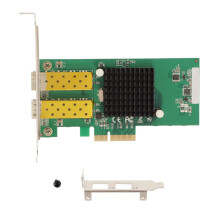 Karta sieciowa Gigabit SFP, dwuportowa karta sieciowa z układem kontrolera 82576 i wiodącą w branży obsługą, interfejs PCI Express x4 do