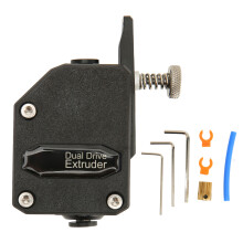Bowden-extruder voor verbeterde invoerkracht, dubbel aandrijfsysteem vermindert slip, instelbare druk voor aangepaste filamentinvoer,
