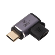 Adaptor USB C, adaptor magnetic USB de tip C la USB C tip cot PD100W, suportă ieșire video 8K, transfer rapid de date de până la 40 GB/s,