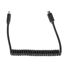 Helical Hero: Cablu USB-C cu încărcare rapidă retractabilă, design anti-încurcare și design rafinat în trepte, suportă încărcare rapidă de