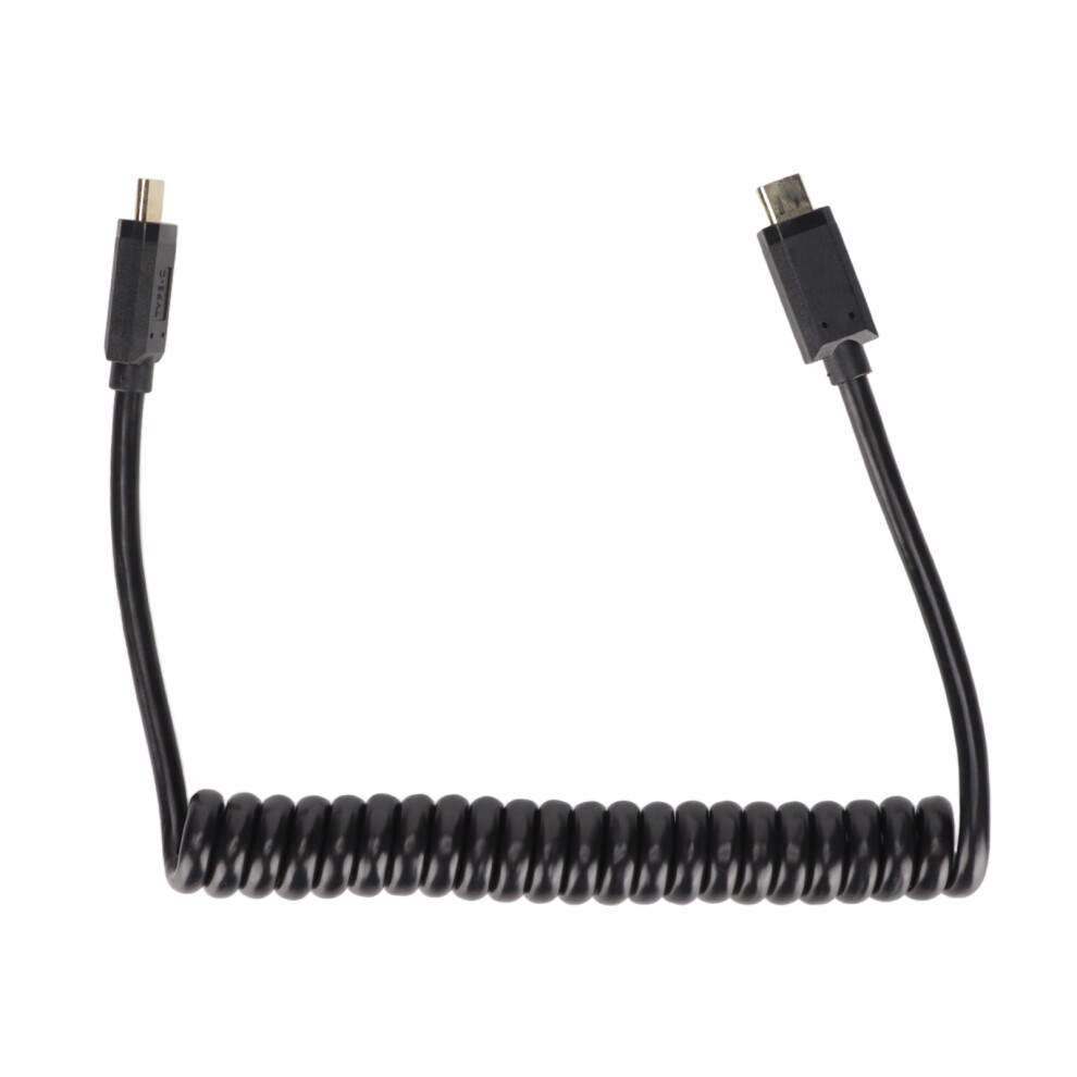 Spring-Enhanced Coiled Usb-C Cable, Retractable Fast Charging Cable Supports 10Gbps Data Transmission & 3A Quick Charge For Your Devices, Universal Co 9176269476519