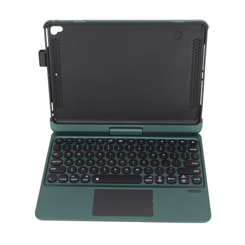 Touchpad Keyboard Case for iPad Pro Air Multi Touch Trackpad Backlight Keyboard Rotatable Hinge Design with Rechargeable Battery (Light Green) 1