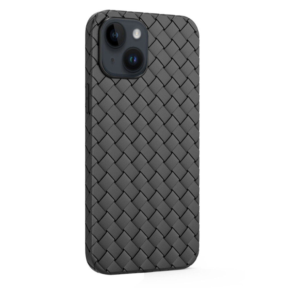 Comfortable Grip Ultra Thin Case For Ip14 6.1, Precision Design With Woven Pattern And Raised Bezel, Enhanced Camera Protection Shockproof Liquid Sili 9012494516838
