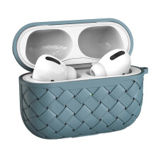 Elegantní pouzdro na Airpods Pro z pravé kůže, ručně vyrobená dvoudílná konstrukce pro 360stupňovou ochranu, podporuje kabelové i