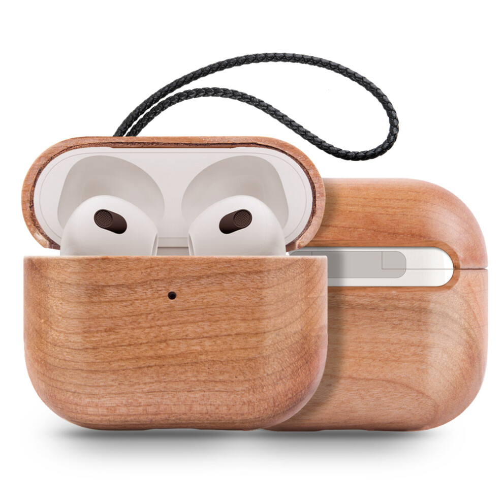 Crazy Horse Leather Case For Airpods 3Rd Generation, Vintage Charm, Indiana-Jones Style, All-Round Protection Dark/Brown 9012494412833