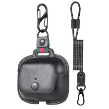 Kožené pouzdro na Airpods Pro, elegantní ochranný kryt se zapínáním na patentku pro nabíjecí pouzdro Apple Airpods Pro, prémiové kožené