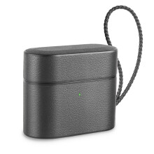 Husă din piele italiană autentică pentru Airpods3, suportă încărcare wireless și vizibilitate LED, design autoportant pentru utilizare
